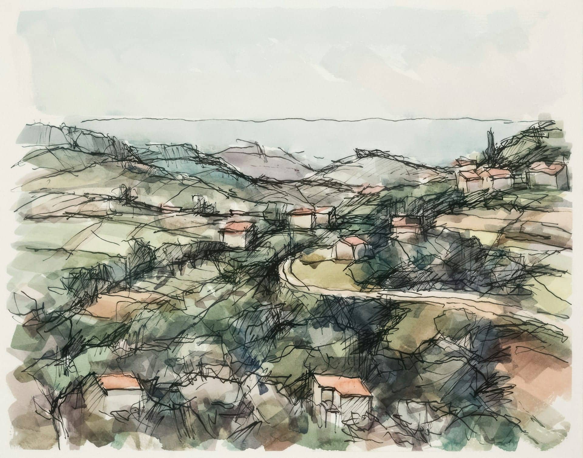 Collines boisées et villas autour de Saint-Paul-de-Vence