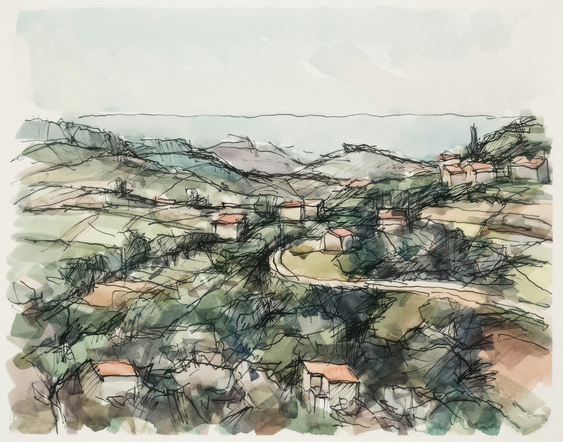 Collines boisées et villas autour de Saint-Paul-de-Vence